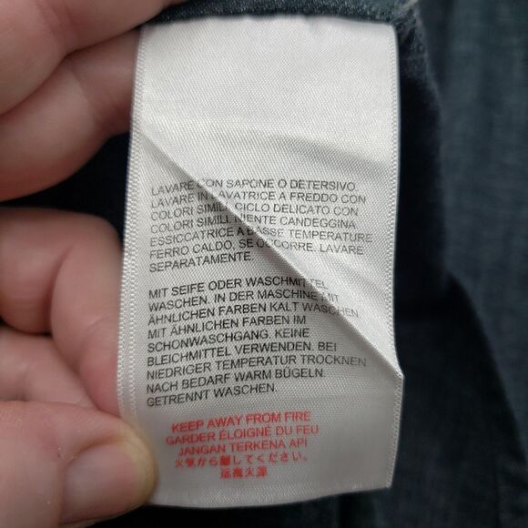 Philipp Plein Homme Shirt Mens Medium Gray Long Sleeve Button Up Textured Casual - Picture 8 of 10